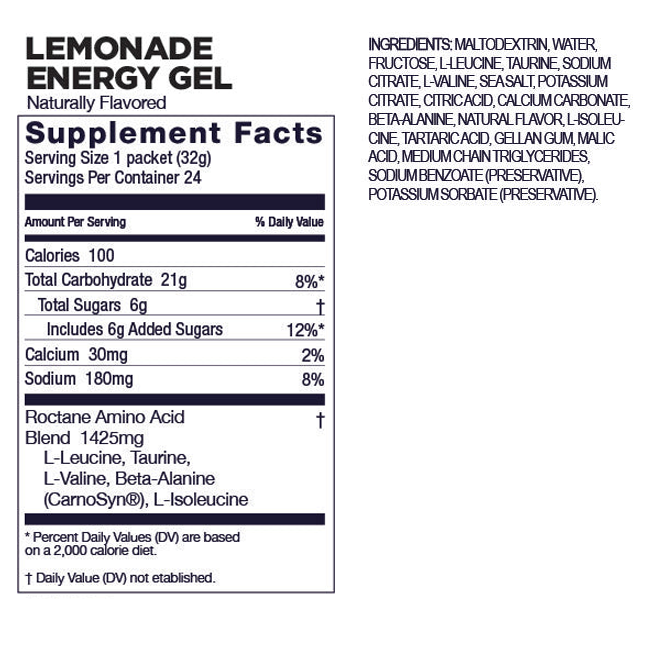 Gu Roctane Lemonade Gel