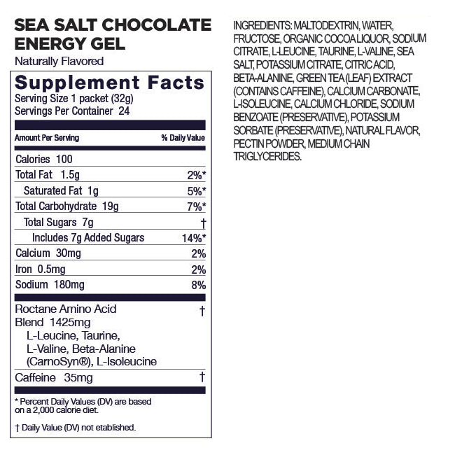 Gu Roctane Sea Salt Chocolate Gel (Caffeine)