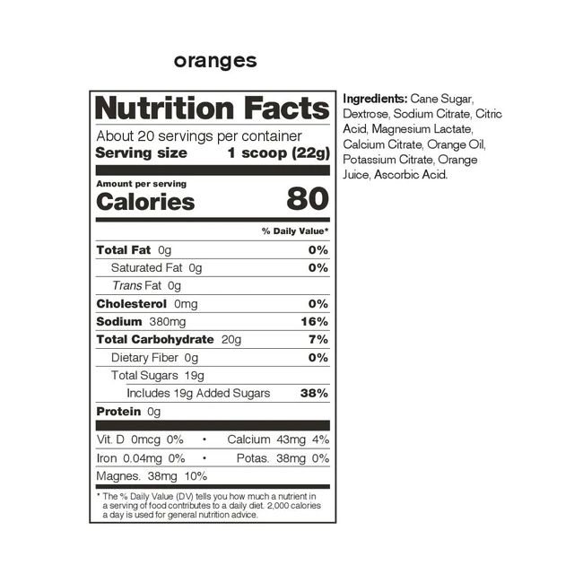 Skratch Sport Hydration Mix 1320g - Oranges