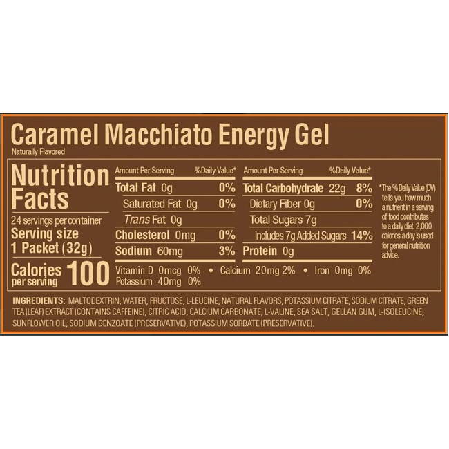 GU Caramel Macchiato Gel