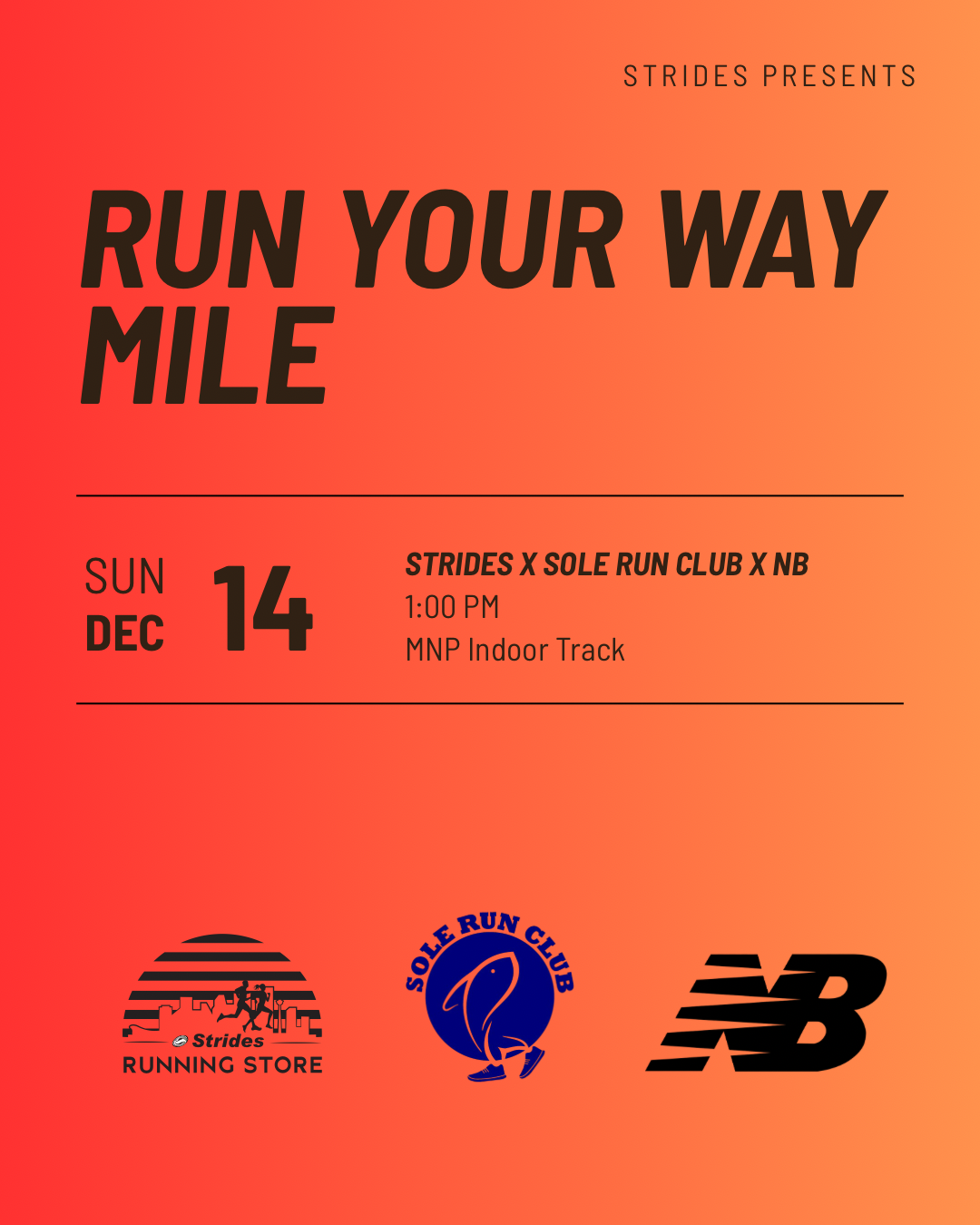 15th Annual Strides Run Streak - Run Your Way Mile