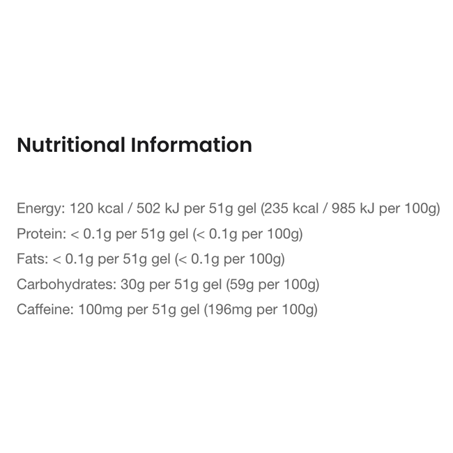 Precision Fuel and Hydration Gel 30 Caffeine