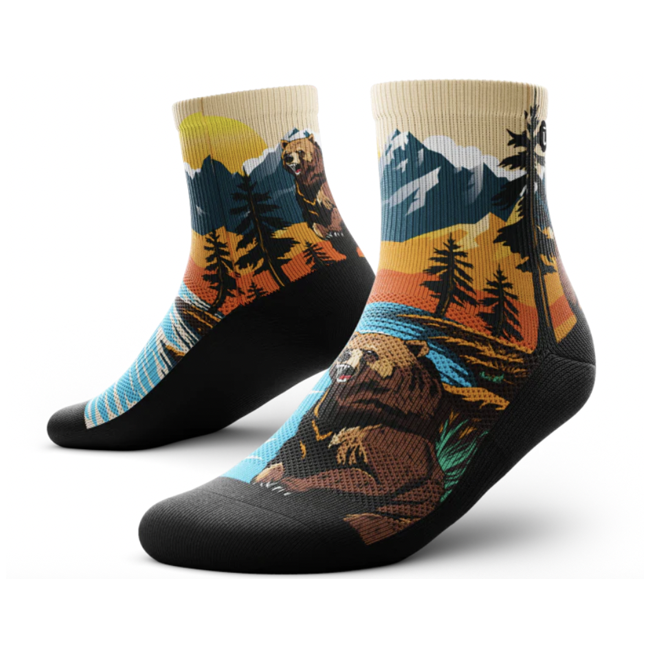 Outway Quarter Socks - Grizzly Bear