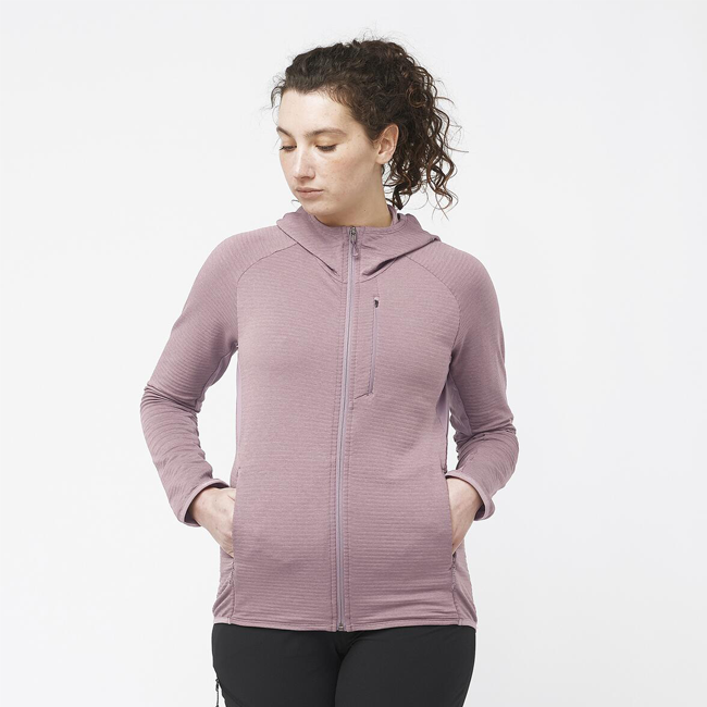 Salomon Women&#39;s Light Warm Full Zip Hoodie