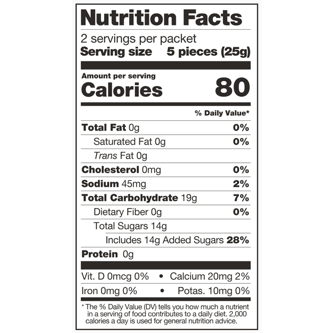 Skratch Fruit Chews 50g Grape
