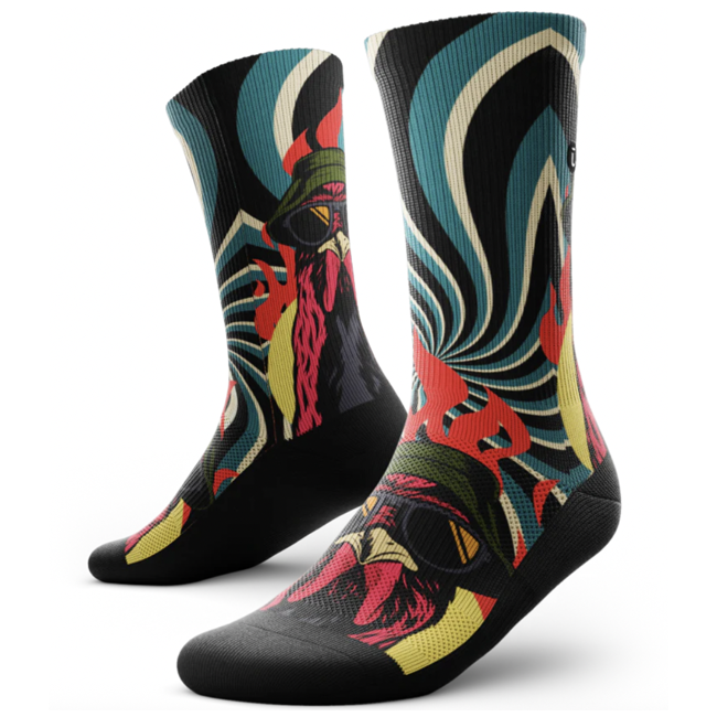 Outway Crew Socks - Lava Chicken
