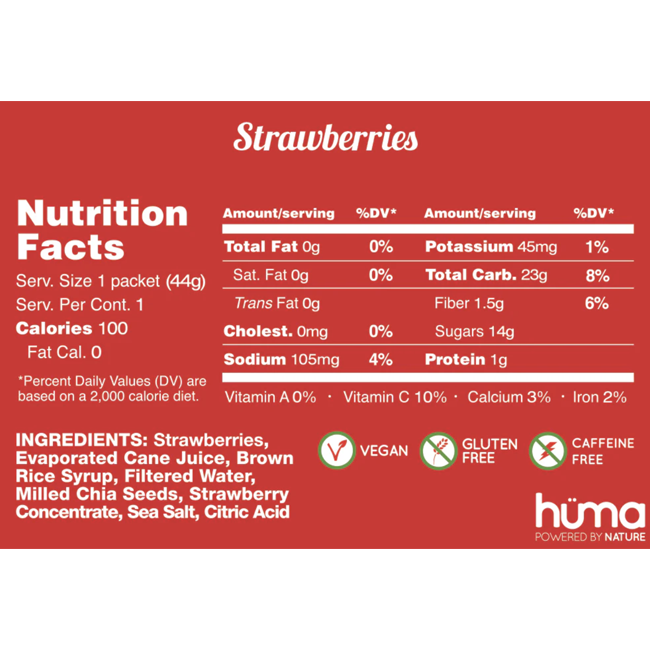Huma Strawberries Chia Gel