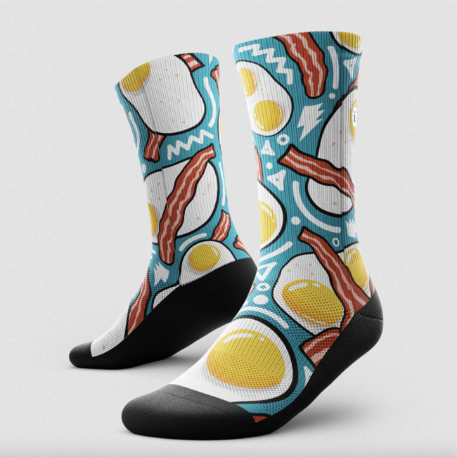 Outway Crew Socks - Eggs 'N Bacon