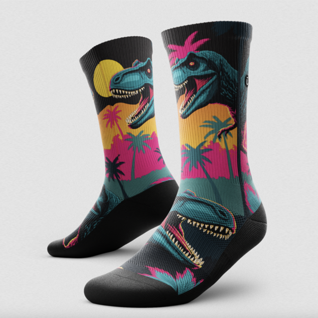 Outway Crew Socks - Jurassic Rush