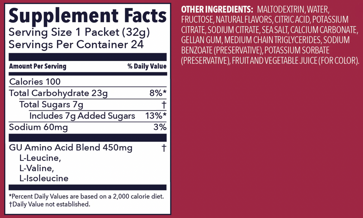 GU Raspberry Lemonade Gel