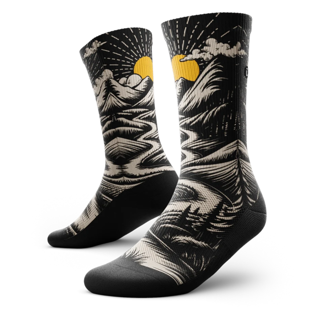 Outway Crew Socks - Contrast Valley