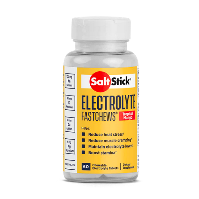SaltStick Fastchews Tropical Mango 60 Count Bottle