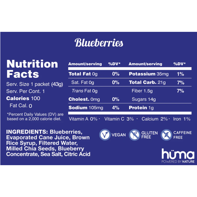 Huma Blueberries Chia Gel