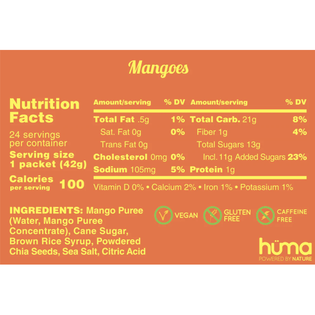 Huma Mangoes Chia Gel