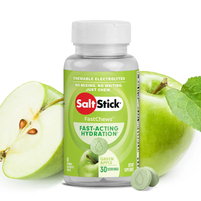 SaltStick Fastchews Green Apple 60 Count Bottle