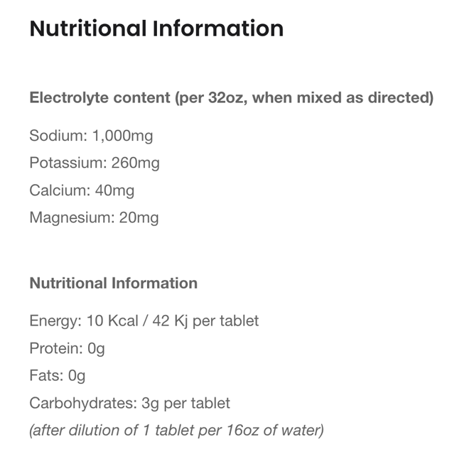 Precision Fuel and Hydration Electrolyte Tablets - 1000