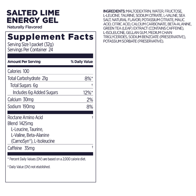 Gu Roctane Salted Lime Gel (Caffeine)