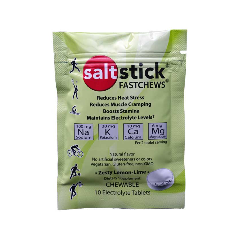 SaltStick Fastchews Lemon-Lime 10 Count Pack