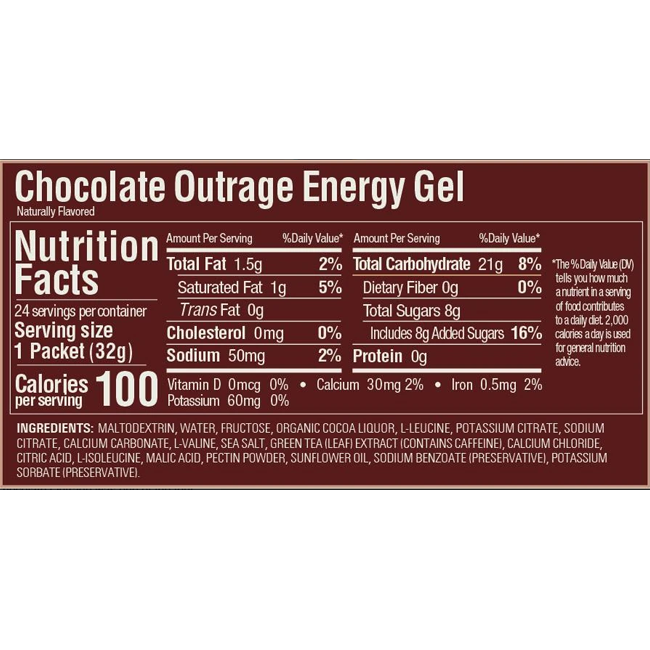 GU Chocolate Outrage Gel