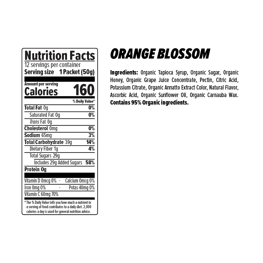 Honey Stinger Chews - Orange