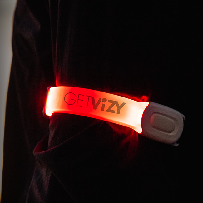 Get Vizy Band - Rechargeable LED Armband Light